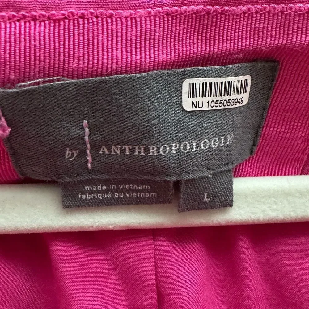 Anthropologie The Somerset Mini Dress Floral Appliqué Edition Pink size L - Picture 8 of 8